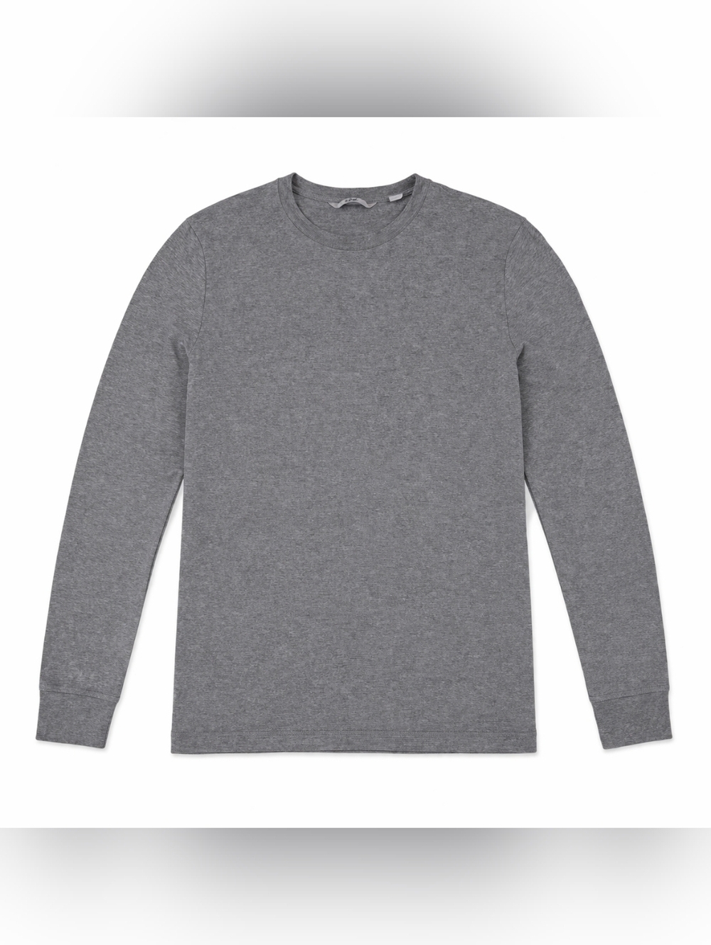 Daniel Cremieux 100% Pima Cotton Long Sleeve Gray Crewneck Shirt Size M
